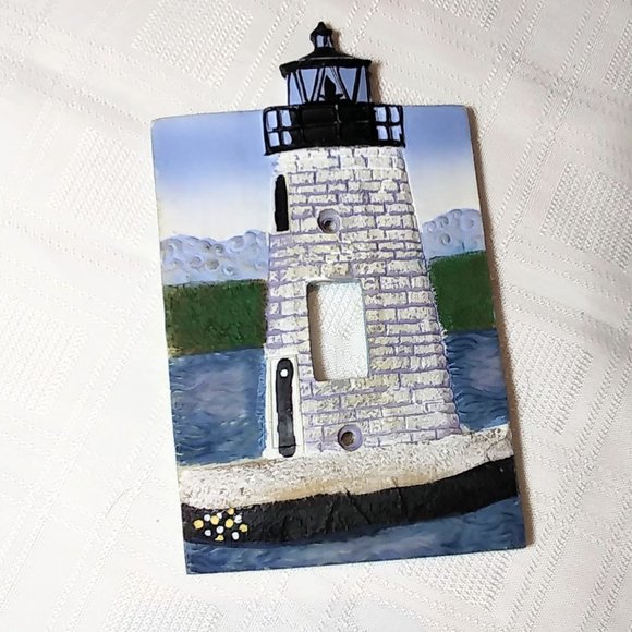 Bathroom Toilet Paper Holders-Wallpaper-Lighthouse Lightswitch Covers Bundle - Picture 7 of 17